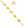 MASDORA 916 Gold Bracelet Rantai Tangan Emas ~ Golden Fleurs (EMAS 916/22K)