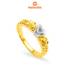 MASDORA 916 Gold Ring Rings Cincin Emas ~ HG Duotone Amid Roses (EMAS 916/22K)