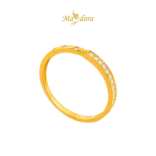 MASDORA 916 Gold Ring Rings Cincin Emas ~ Minimalist Band (EMAS 916/22K)