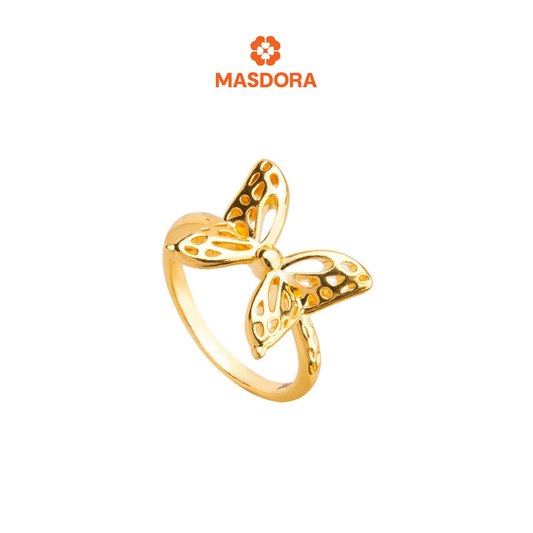 MASDORA 916 Gold Ring Rings Cincin Emas ~ HG New Enormous Butterfly (EMAS 916/22K)