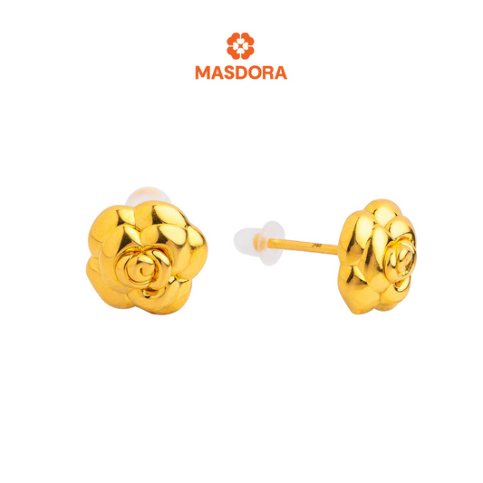 MASDORA 999 Gold Earring Earrings Emas ~ Glorious Rose (EMAS 999/24K)