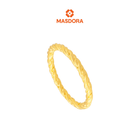 [ASSORTED DESIGNS] MASDORA 916 Gold Ring Rings Cincin Emas ~ Rope Collection (EMAS 916/22K)