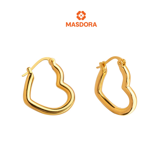 MASDORA 999 Gold Earring Earrings Subang Emas ~ Sincero Hook (EMAS 999/24K)