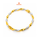 MASDORA 916 Gold Bangle Gelang Tangan Emas ~ Infinity Twist (EMAS 916/22K)