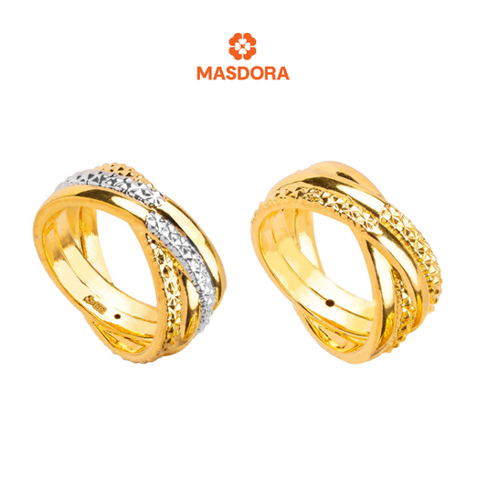 MASDORA 916 Gold Ring Rings Cincin Emas ~ HG Grand Coiled (EMAS 916/22K)