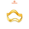 MASDORA 916 Ring Rings Cincin ~ High Polished Golden Swirl (EMAS 916/22K)