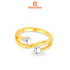 MASDORA 916 Gold Ring Rings Cincin Emas ~ HG Duotone Acute Double Love (EMAS 916/22K)