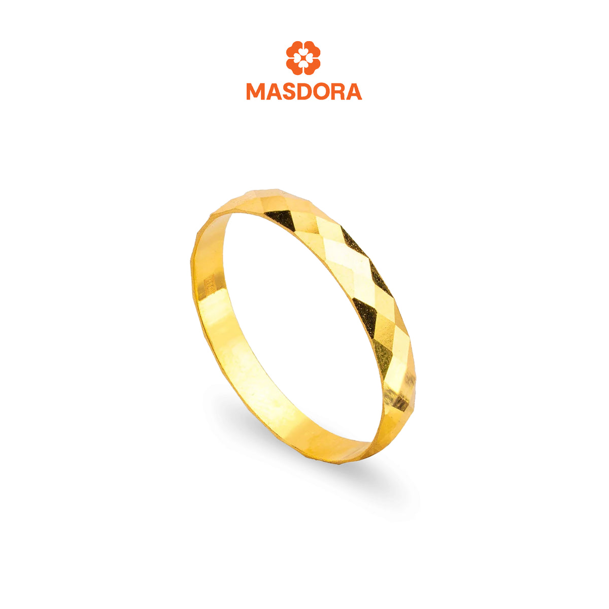 MASDORA 916 Gold Ring Rings Cincin Emas ~ CBR Minimalist Leena Band (EMAS 916/22K)