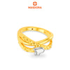 MASDORA 916 Gold Ring Rings Cincin Emas ~ HG Duotone Myriad Heart (EMAS 916/22K)