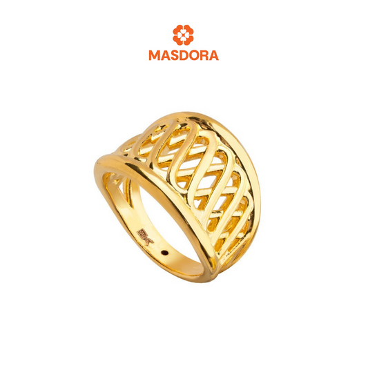 MASDORA 916 Gold Ring Rings Cincin Emas ~ HG Golden Enormous Ornate  (EMAS 916/22K)