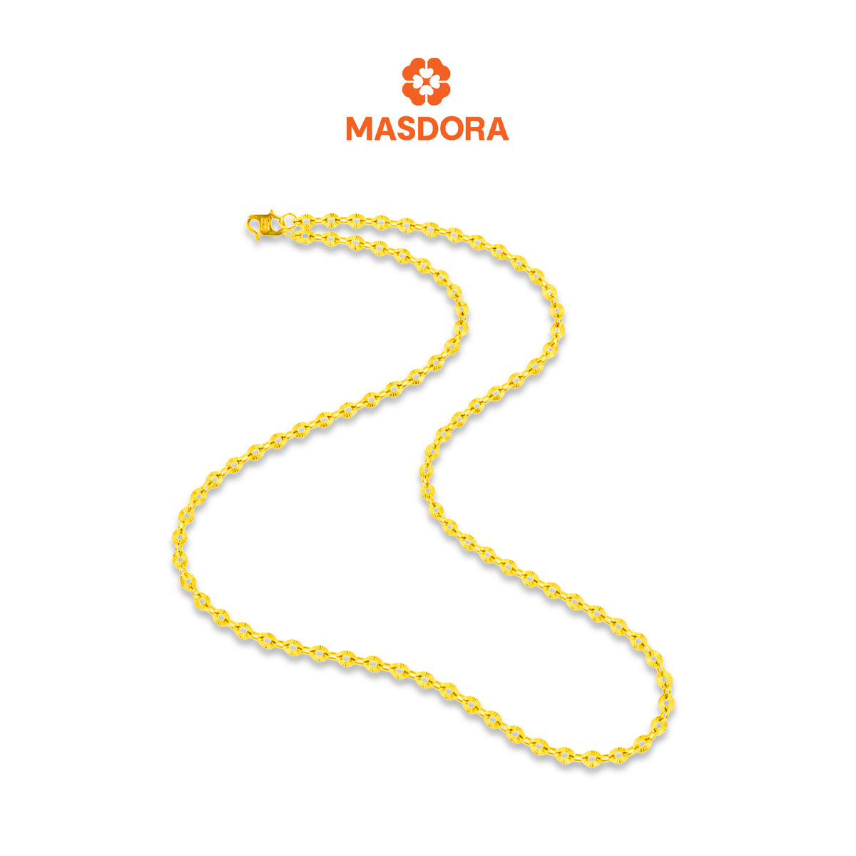 MASDORA 916 Gold Necklace Rantai Leher Emas ~ Shining Sauh (EMAS 916/22K)