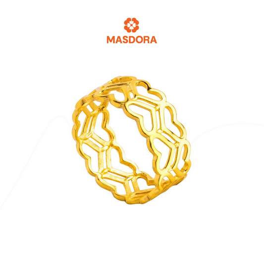 MASDORA 916 Gold Ring Rings Cincin Emas ~ Golden Bonded Sincero (EMAS 916/22K)