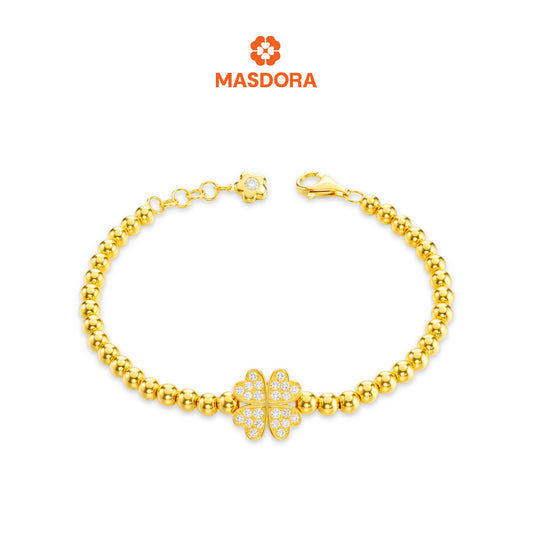 MASDORA 916 Gold Bracelet Rantai Tangan Emas ~ Sparkling Lucky Boba (EMAS 916/22K)