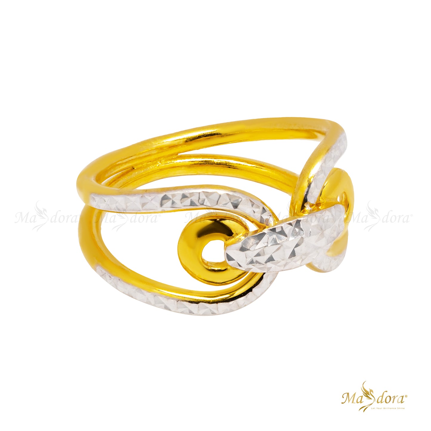 MASDORA Cincin Emas Exclusive Italy Fashion/Exclusive Italy Fashion Ring (Emas 916)