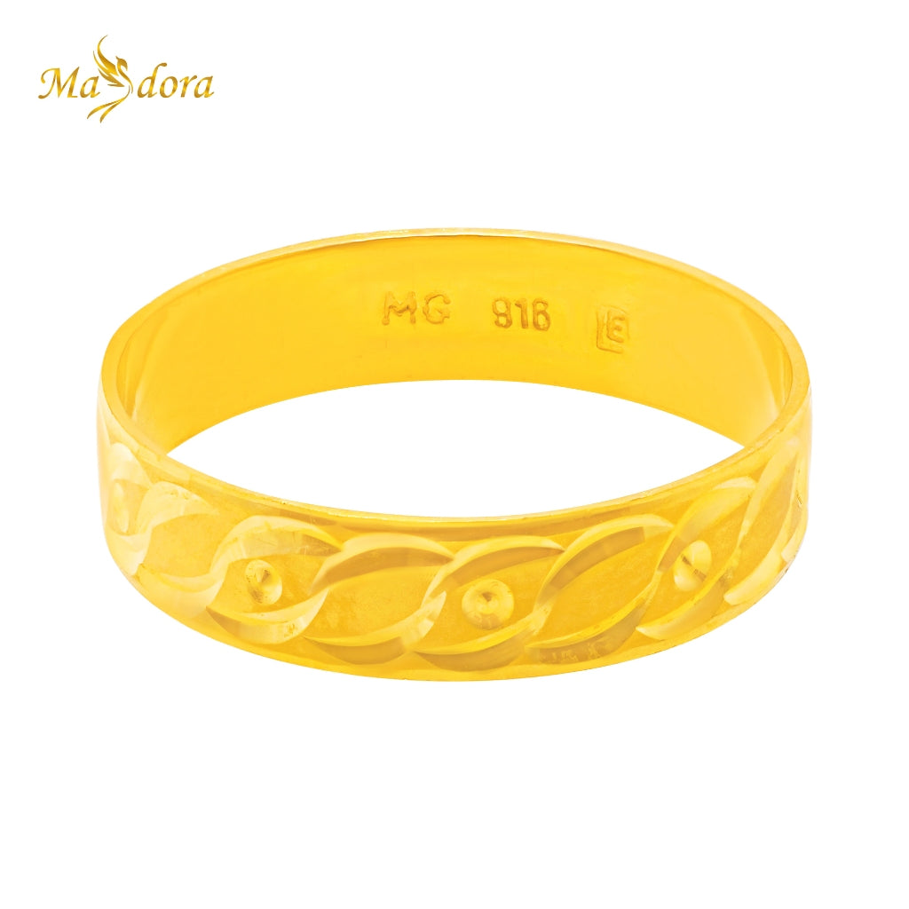 MASDORA Golden Weave Ring (Emas 916)