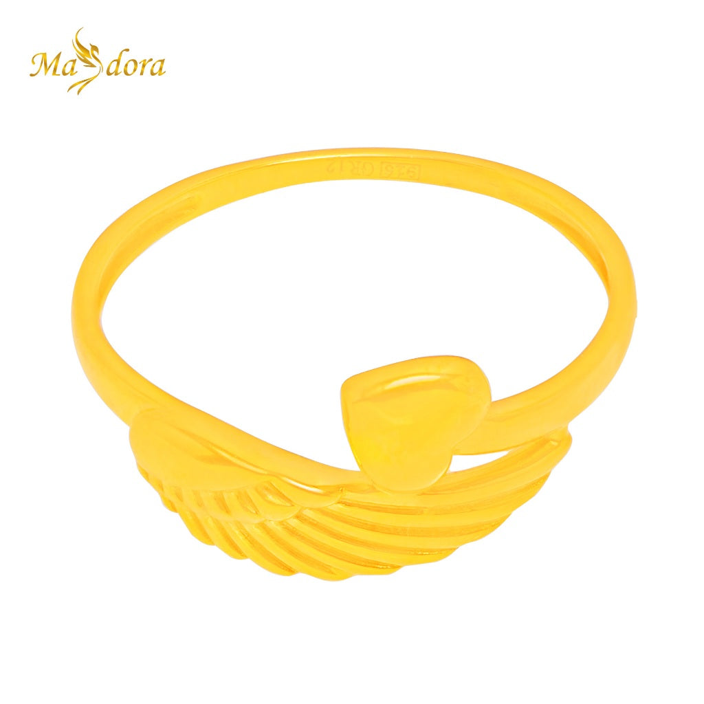MASDORA Lovely Feather Wing Ring (Emas 916)