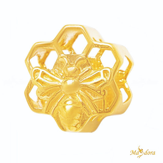 Masdora Bead Honeycomb Bead Emas 916