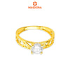 MASDORA 916 Gold Ring Rings Cincin Emas ~ Golden Songket Solitaire (EMAS 916/22K)