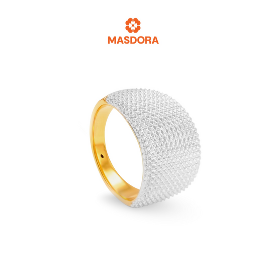 MASDORA 916 Gold Ring Rings Cincin Emas ~ HG Duotone Oro Diamond Glitz (EMAS 916/22K)