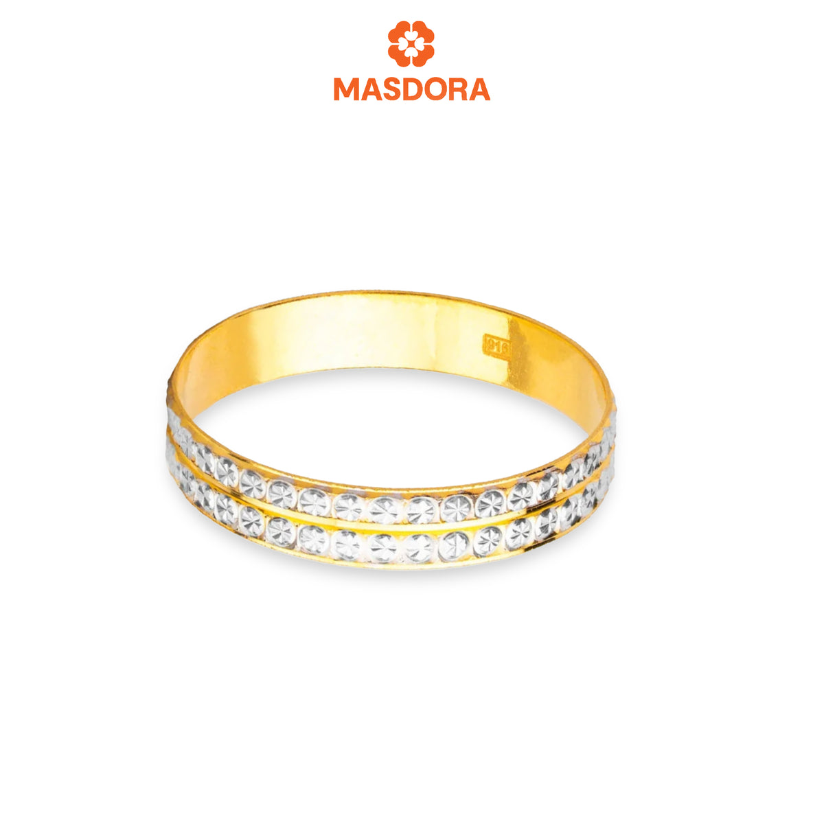 MASDORA 916 Gold Ring Rings Cincin Emas ~ CBR Duotone Double Cutting  (EMAS 916/22K)