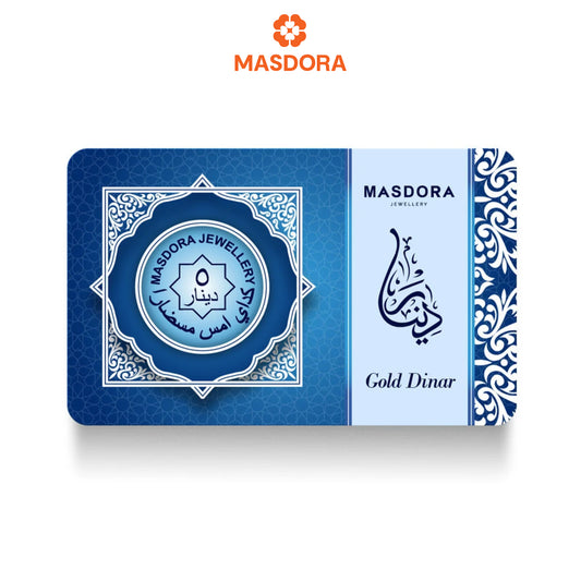 MASDORA 999.9 Gold Signature 5 Dinar (21.25GM) Signature Series (EMAS 999.9/24K)