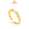 MASDORA 916 Gold Ring Rings Cincin Emas ~ Duotone Whirl Infinity (EMAS 916/22K)