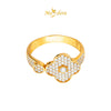 MASDORA 916 Gold Ring Rings Cincin Emas ~ Sparkling Nelly Clovers (EMAS 916/22K)