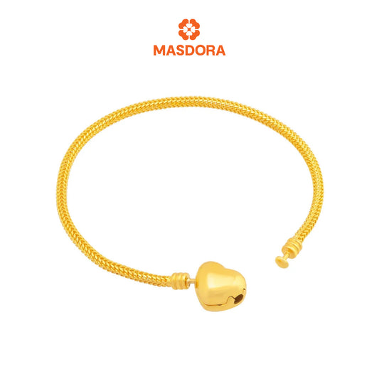 MASDORA 916 Gold Bracelet Rantai Tangan Emas ~ Exclusive Love Clasp (EMAS 916/22K)
