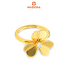 MASDORA 916 Gold Ring Rings Cincin Emas ~ Shiny Trifoglio Golden Clover (EMAS 916/22K)