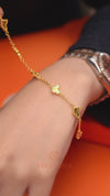 MASDORA 916 Gold Bracelet Rantai Tangan Emas ~ Mini Solid Butterfly (5B) (EMAS 916/22K)