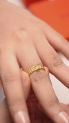MASDORA 916 Gold Ring Rings Cincin Emas ~ Duotone Threaded Songket (EMAS 916/22K)