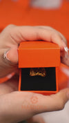MASDORA 916 Gold Ring Rings Cincin Emas ~ HG Golden Wide Centipede (EMAS 916/22K)