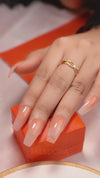 MASDORA 916 Gold Ring Rings Cincin Emas ~ Duotone Vein New Fashion (EMAS 916/22K)