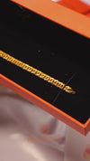 MASDORA 916 Gold Bracelet Rantai Tangan Emas ~ Lipan Kait Fluffy Love 6mm (EMAS 916/22K)