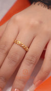 MASDORA 916 Gold Ring Rings Cincin Emas ~ Duotone Arrayed Tiny Flower (EMAS 916/22K)