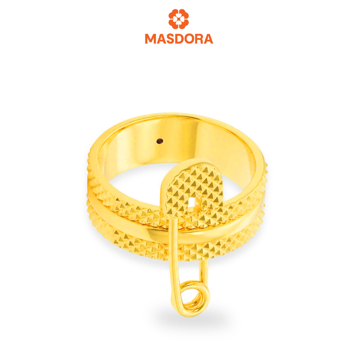 MASDORA 916 Gold Ring Rings Cincin Emas ~ HG Safety Pin (EMAS 916/22K)