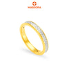 MASDORA 916 Gold Ring Rings Cincin Emas ~ HG Duotone Incised Band (EMAS 916/22K)