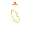 MASDORA 916 Gold Ring Rings Cincin Emas ~ Sparkling Luminous Hearts (EMAS 916/22K)