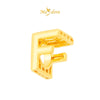 MASDORA 916 Gold Beads Bead Emas ~ Alphabet 3D - F (EMAS 916/22K)