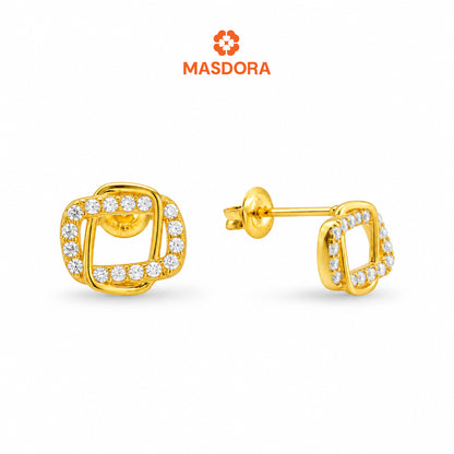 MASDORA 916 Gold Earrings Earring Subang Emas ~ Sparkling Edition (EMAS 916/22K)