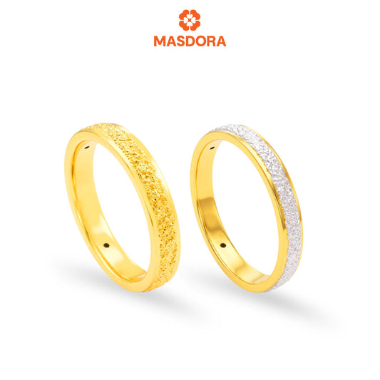MASDORA 916 Gold Ring Rings Cincin Emas ~ HG Sandy Band (EMAS 916/22K)