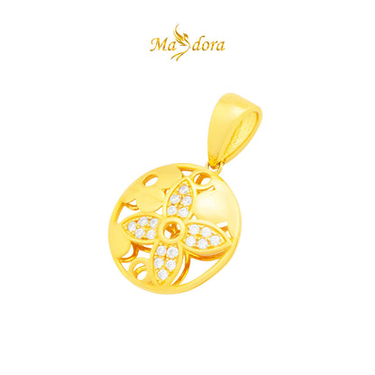 MASDORA 916 Gold Pendant Loket Emas ~ Sparkling LVie Blossom (EMAS 916/22K)