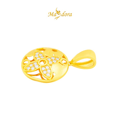 MASDORA 916 Gold Pendant Loket Emas ~ Sparkling LVie Blossom (EMAS 916/22K)