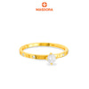 MASDORA 916 Ring Rings Cincin ~ Elegant Roman Solitaire (EMAS 916/22K)