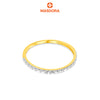 MASDORA 916 Gold Ring Rings Cincin Emas ~ Duotone Zircon Diamond Cut (EMAS 916/22K)