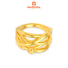 MASDORA 916 Gold Ring Rings Cincin Emas ~ HG Star Crisscross (EMAS 916/22K)