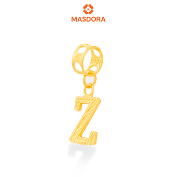MASDORA 916 Gold Charms Charm Emas ~ Alphabet Z (EMAS 916/22K)