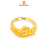 MASDORA 916 Gold Ring Rings Cincin Emas ~ HG Golden Curved Petunia (EMAS 916/22K)