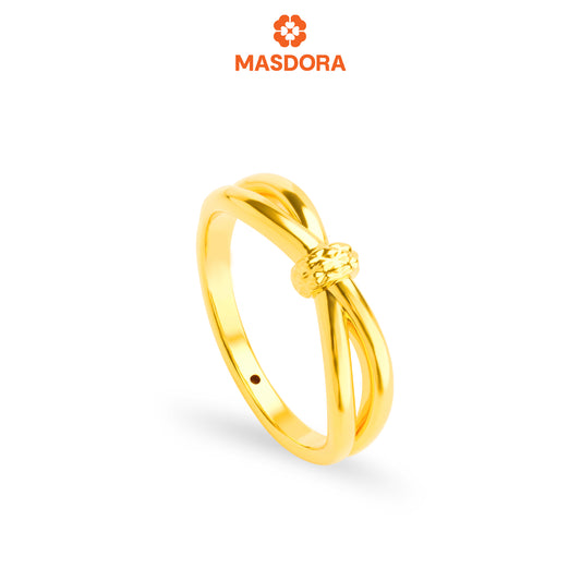 MASDORA 916 Gold Ring Rings Cincin Emas ~ HG Twisted Knot Cutting (EMAS 916/22K)