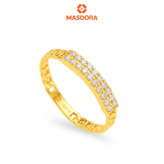 MASDORA 916 Gold Ring Rings Cincin Emas ~ Sparkling After You (EMAS 916/22K)